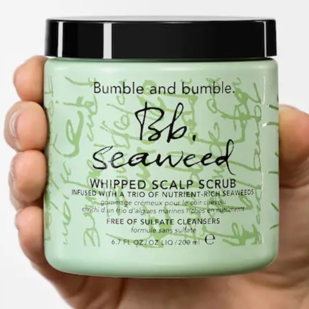 Bumble and bumble
Seaweed Whipped Scalp Scrub. Brand new but without a Box
